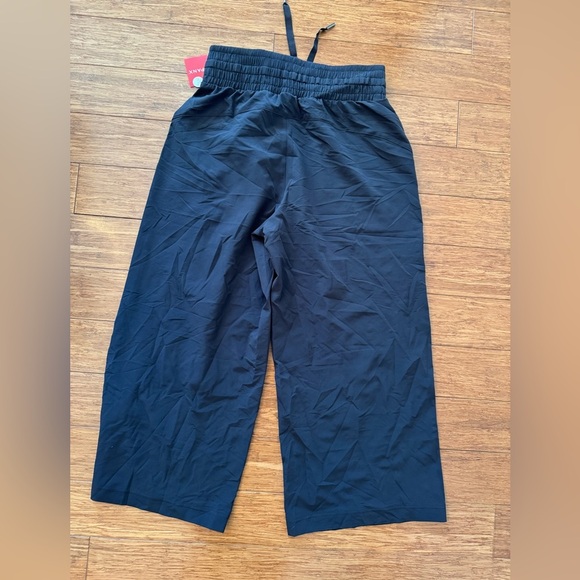 NWT Spanx Out Of Office Elastic Waist Crop Wide Leg Pants Black Petite S - Picture 10 of 12